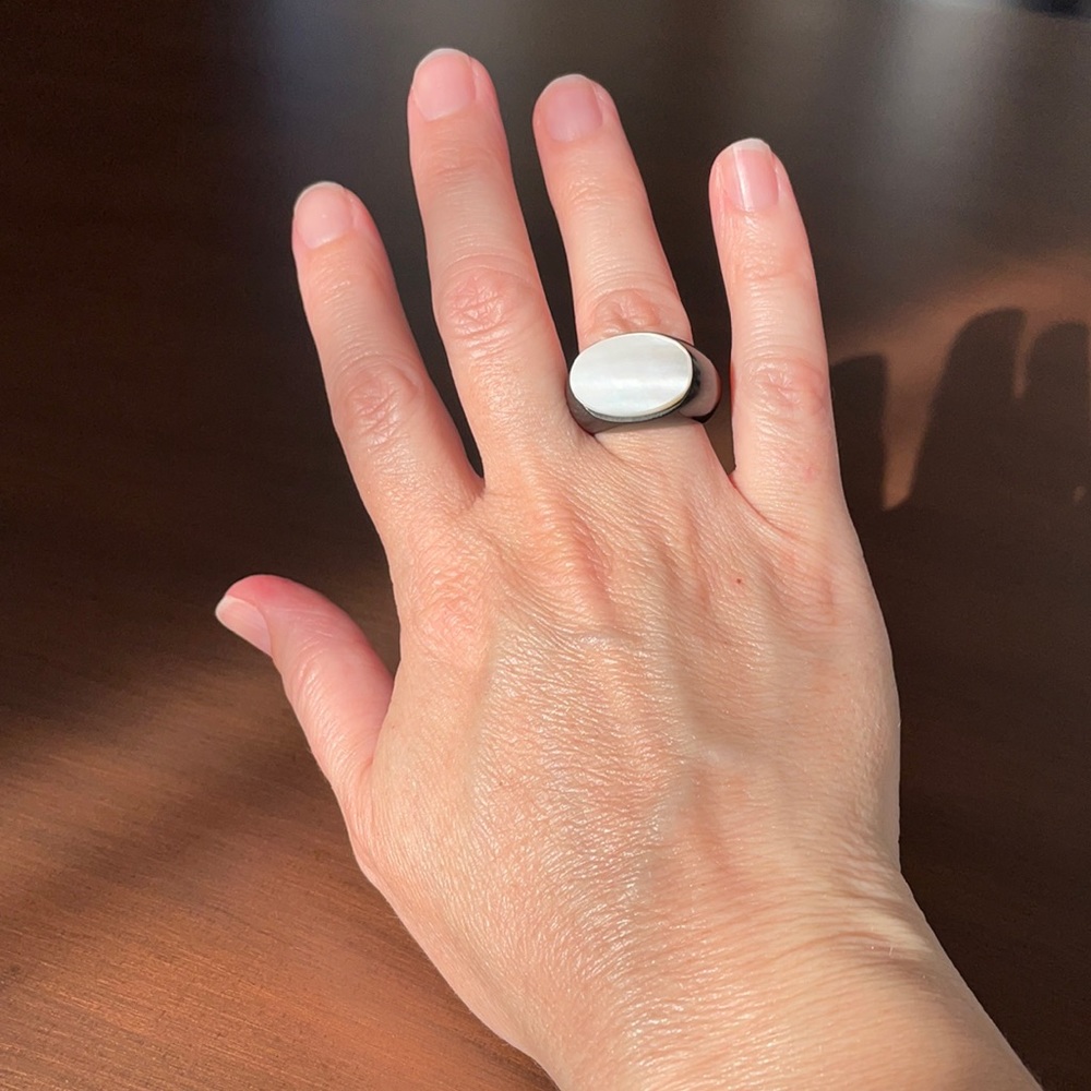 Vintage Black & White Ring
